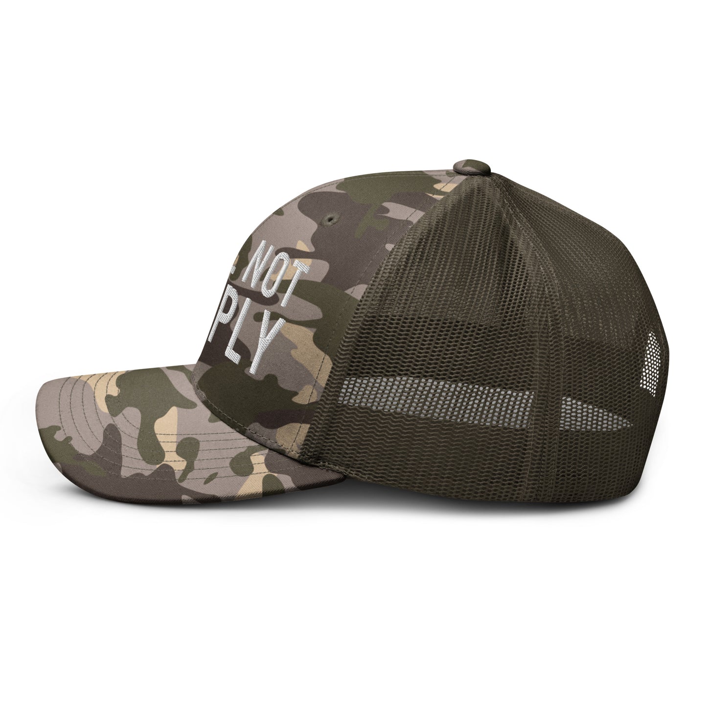 I Will Not Comply Camouflage Trucker Hat
