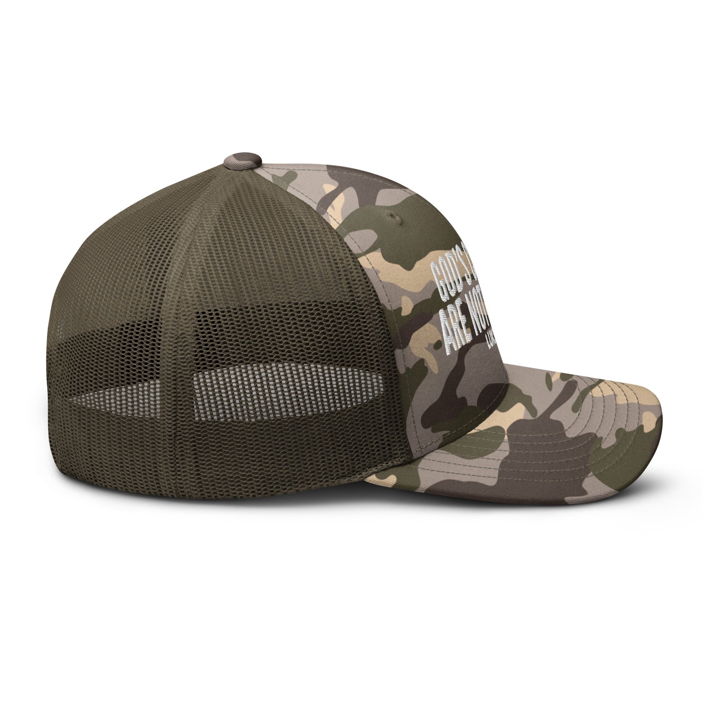 God’s Children Are Not For Sale Camouflage Trucker Hat