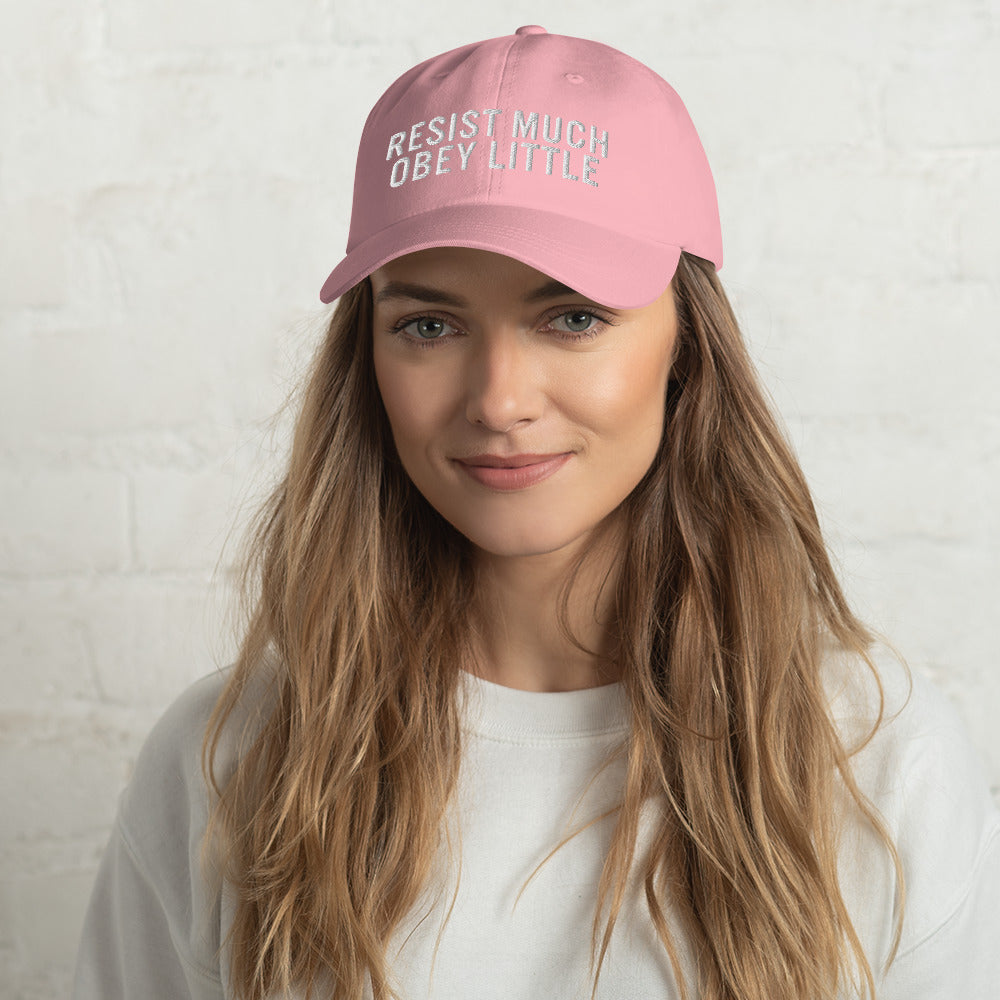 Resist Much Obey Little Dad hat