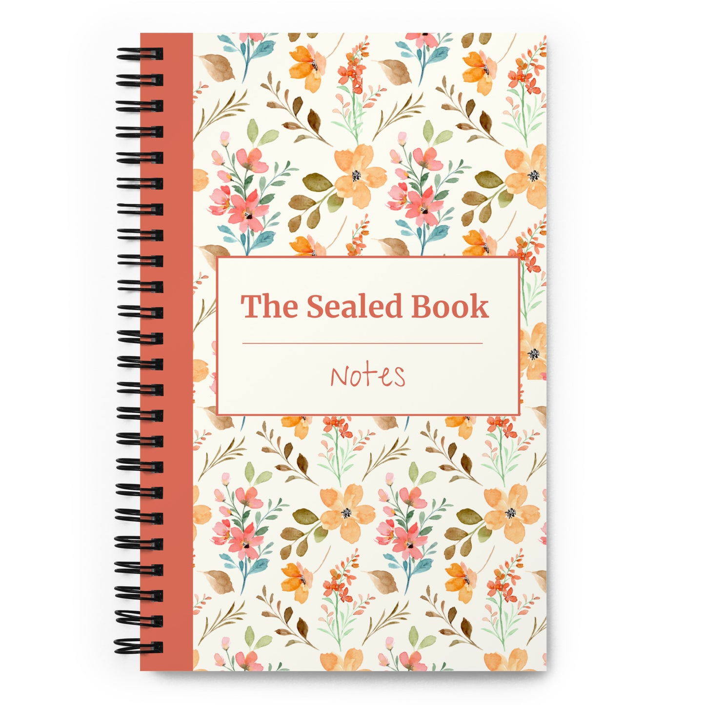 TSB Notes Floral Spiral notebook