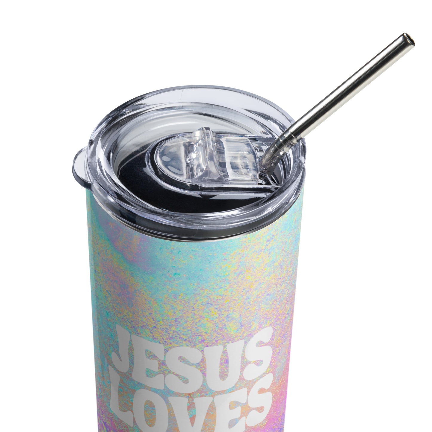 Jesus Loves You Stainless Steel Tumbler