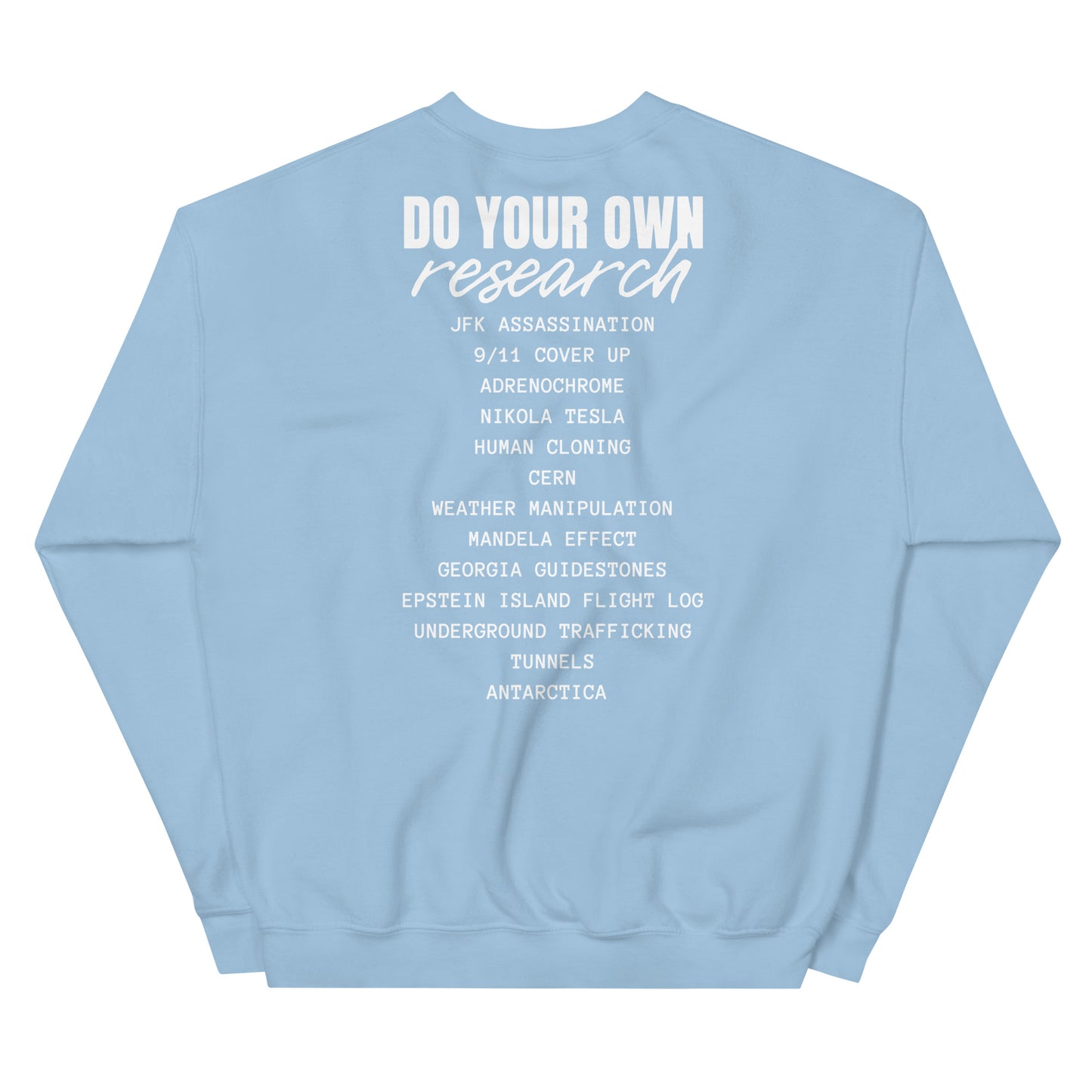 Conspiracy Theory Expert Unisex Sweatshirt