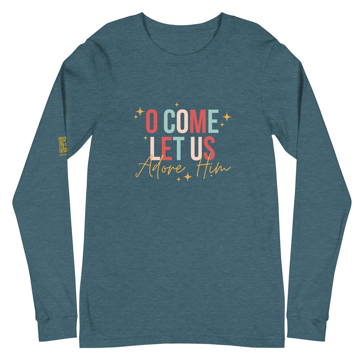 O Come Let Us Adore Him Unisex Long Sleeve Tee