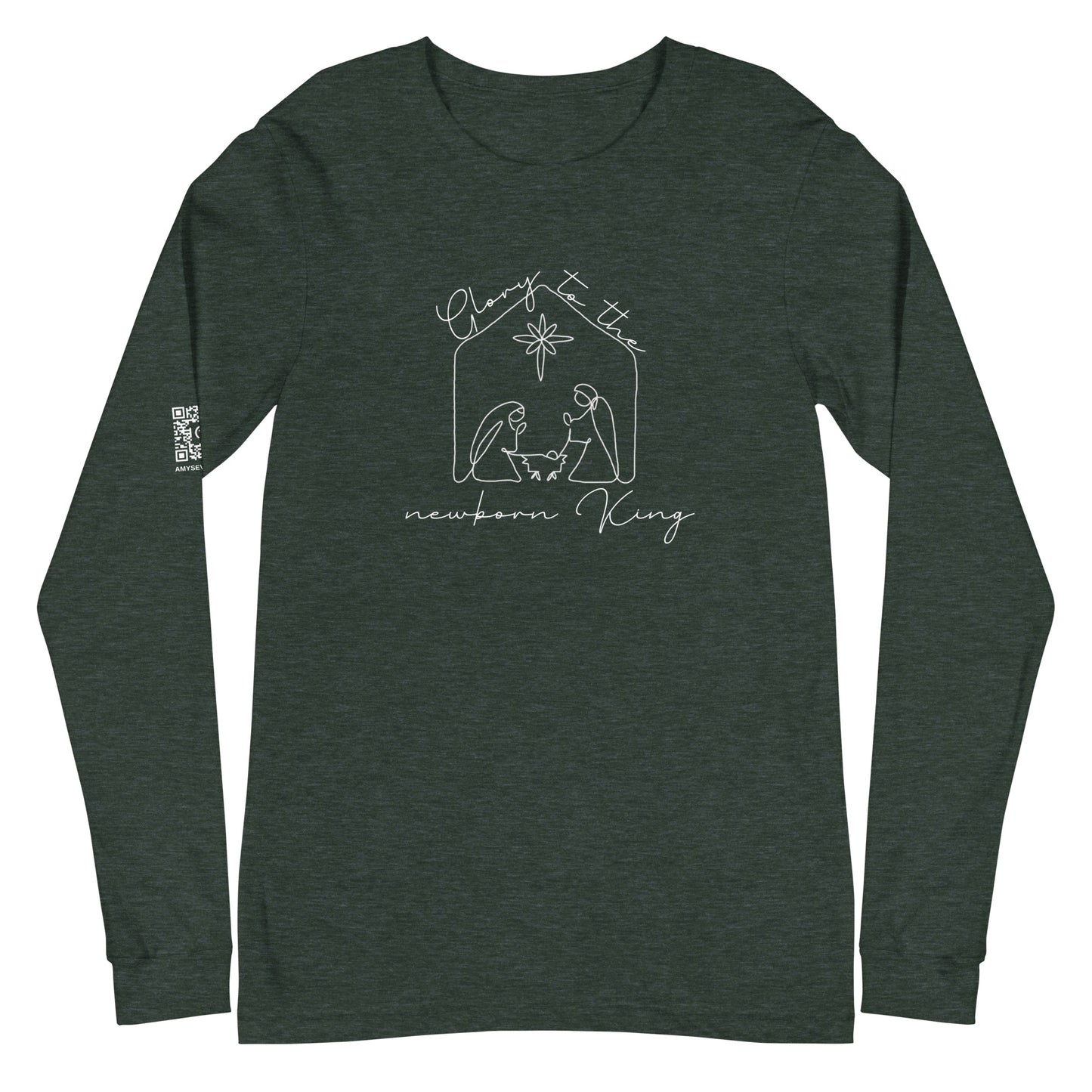 Glory To The Newborn King Unisex Long Sleeve Tee