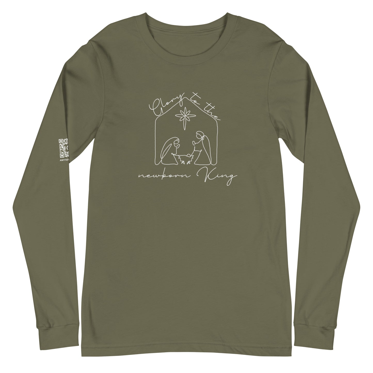 Glory To The Newborn King Unisex Long Sleeve Tee