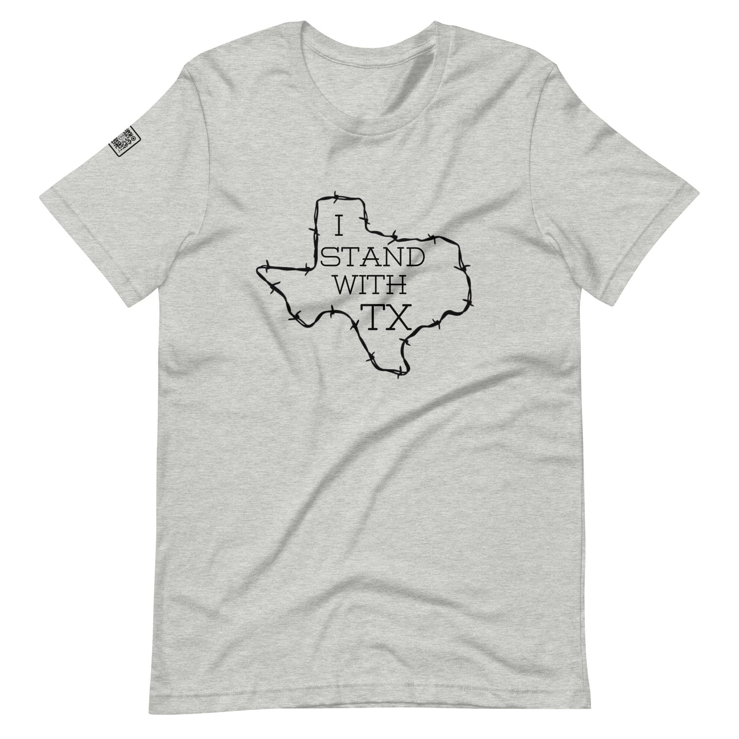 I Stand With Texas (black text) Unisex t-shirt