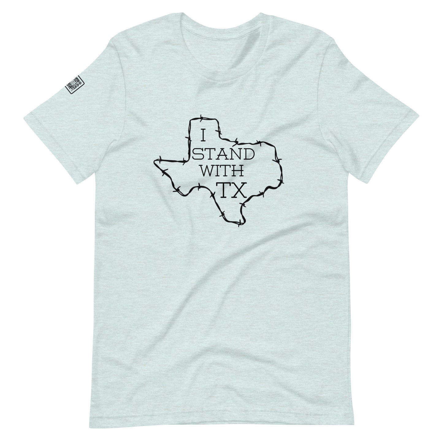 I Stand With Texas (black text) Unisex t-shirt