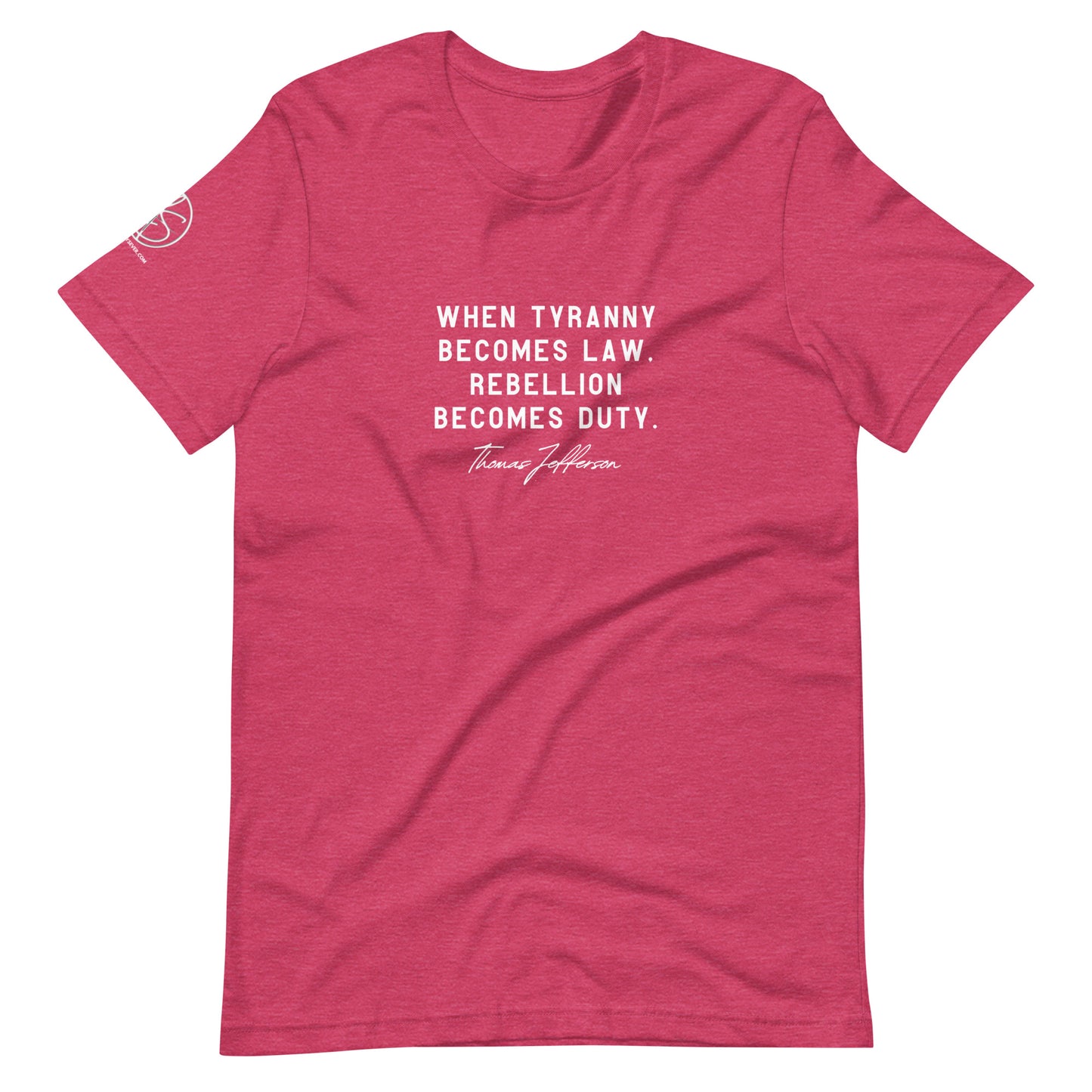 Rebellion Becomes Duty Unisex t-shirt
