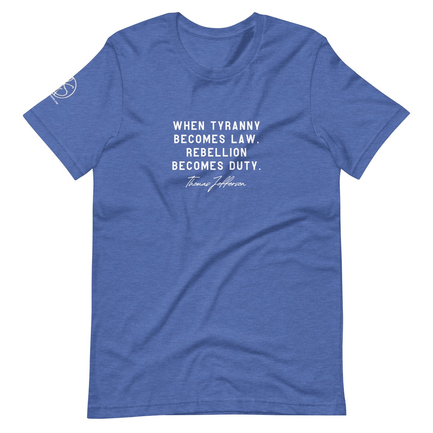 Rebellion Becomes Duty Unisex t-shirt