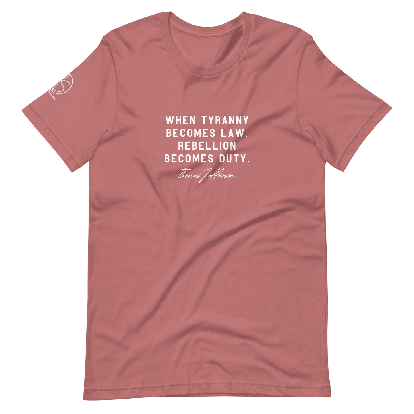 Rebellion Becomes Duty Unisex t-shirt