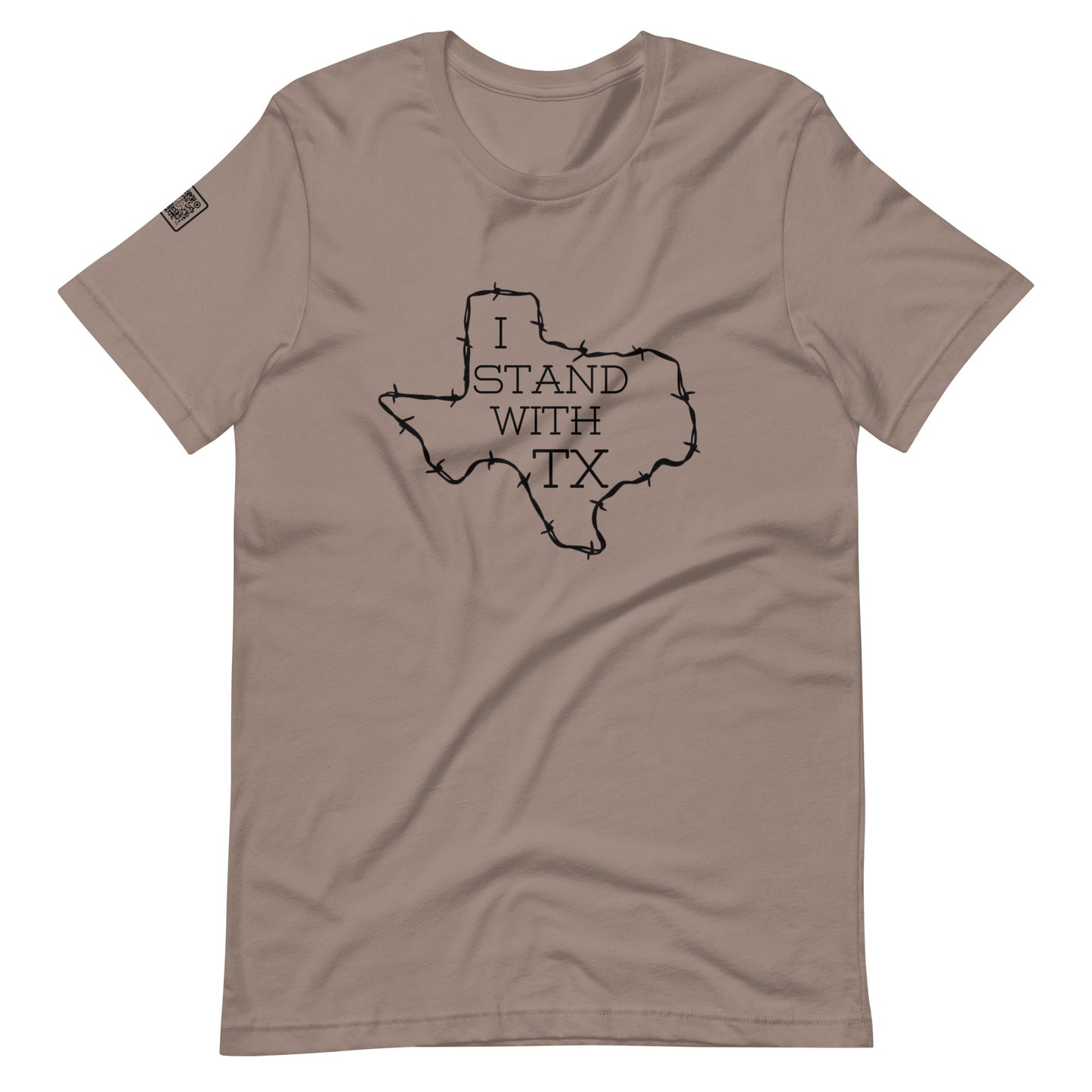 I Stand With Texas (black text) Unisex t-shirt