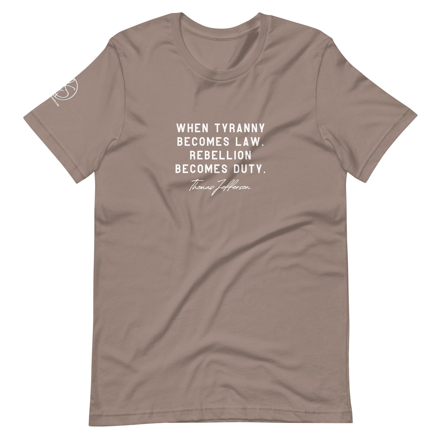 Rebellion Becomes Duty Unisex t-shirt