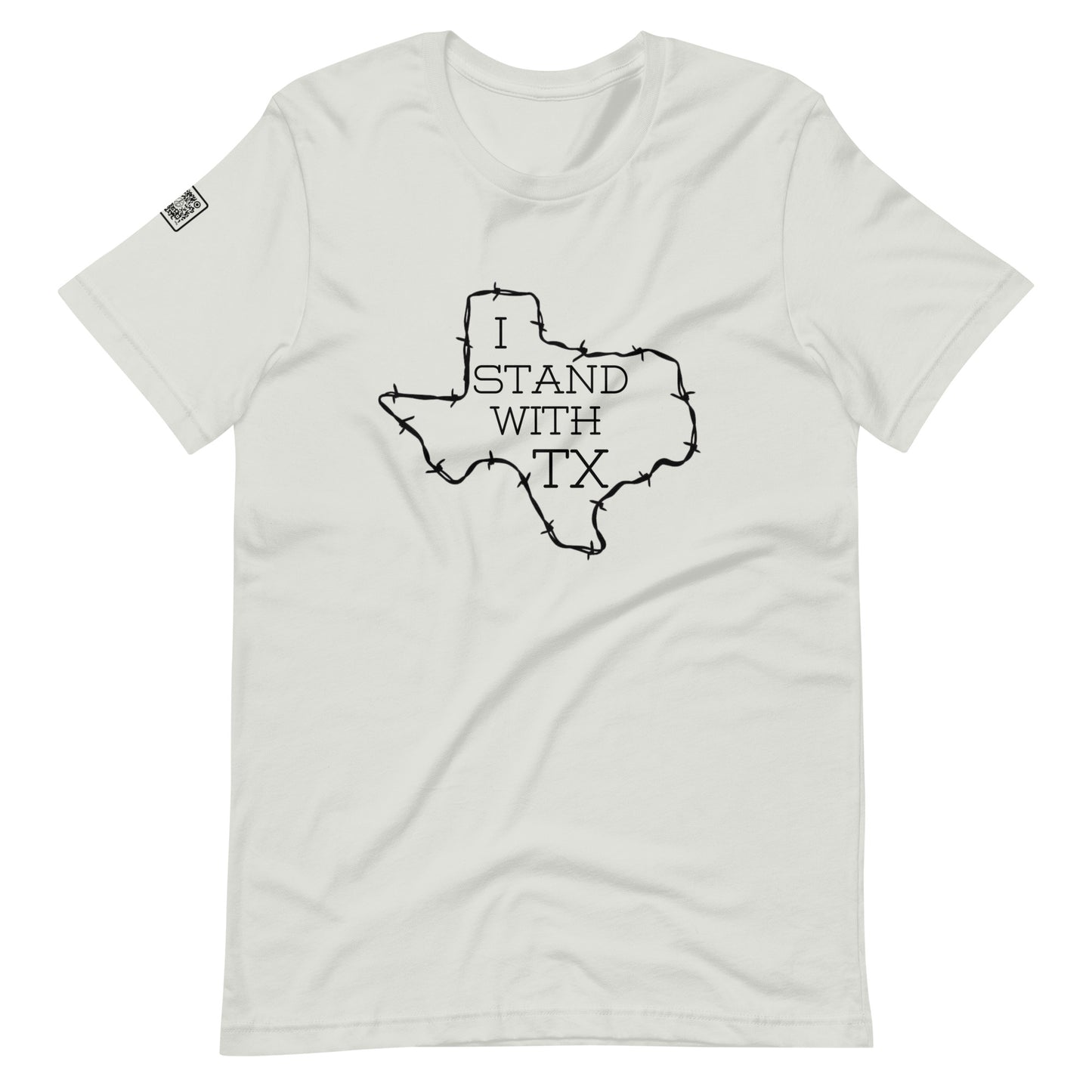 I Stand With Texas (black text) Unisex t-shirt