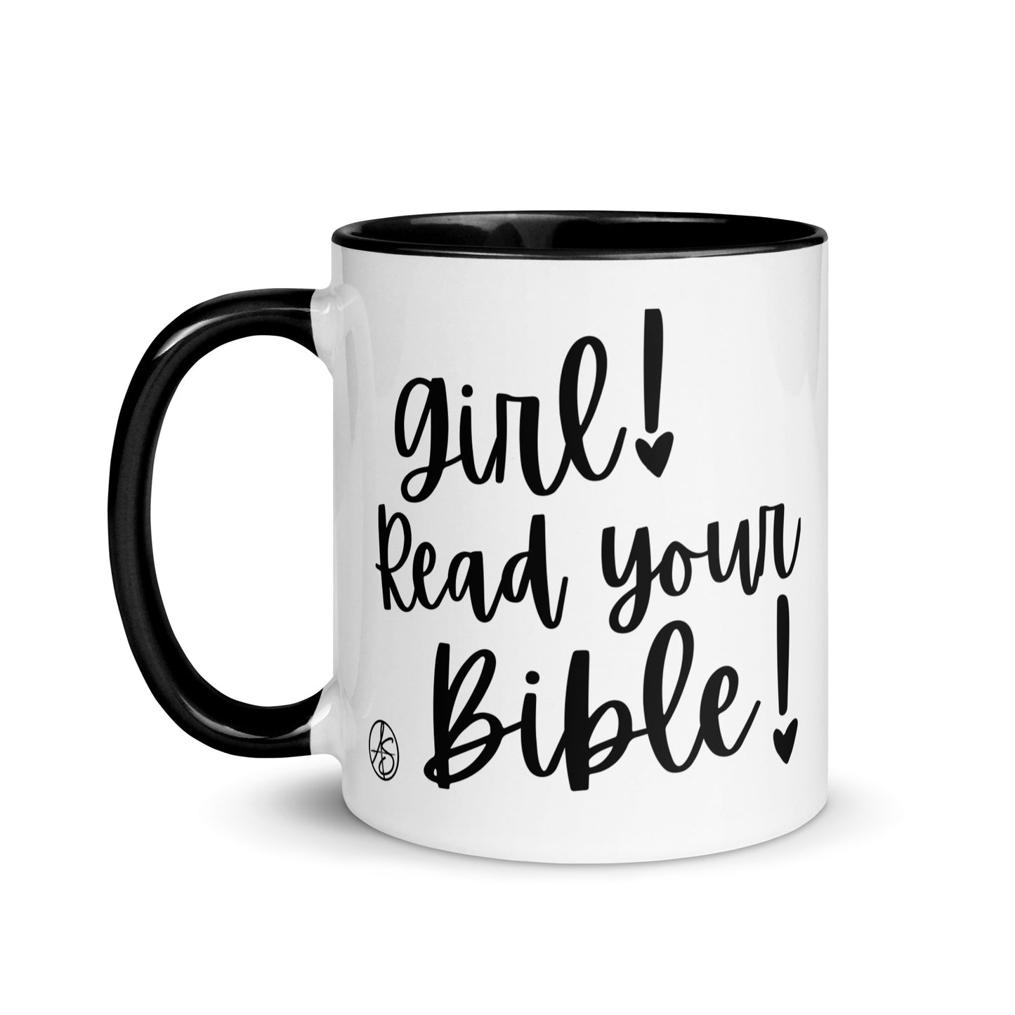 Girl, Read Your Bible Mug with Color Inside