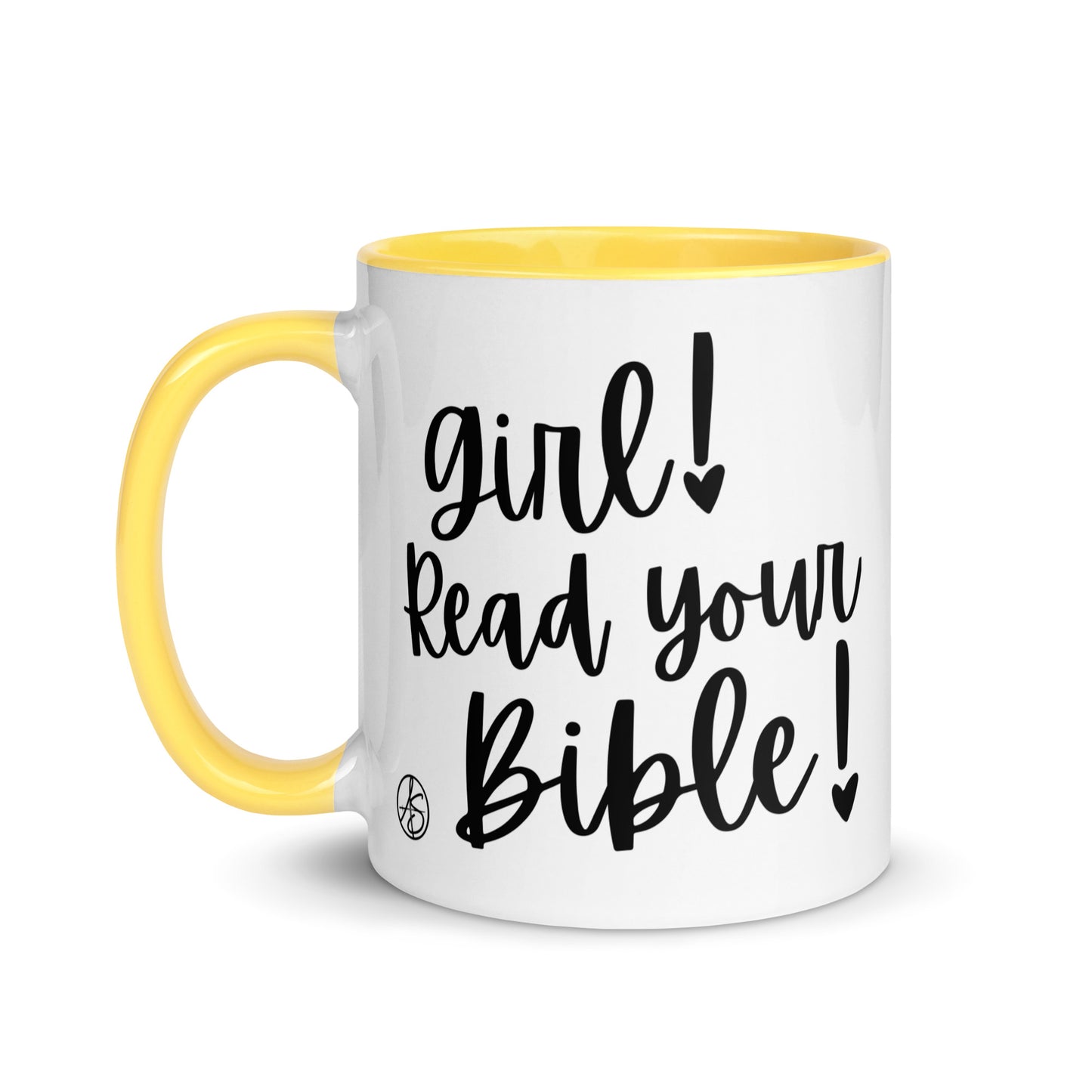 Girl, Read Your Bible Mug with Color Inside