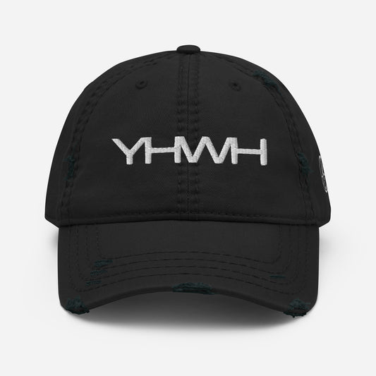YHWH Distressed Hat