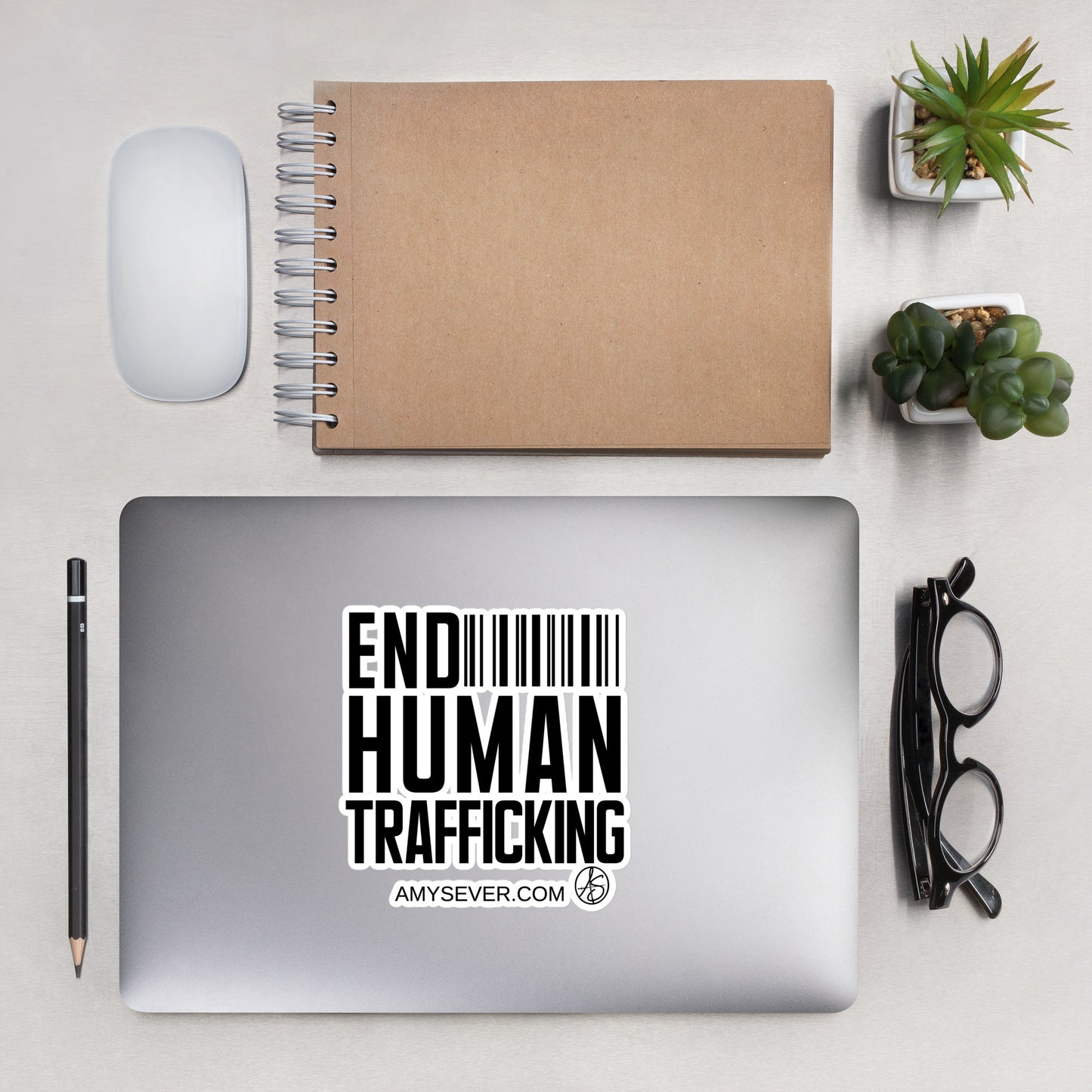 End Human Trafficking Bubble-free Stickers