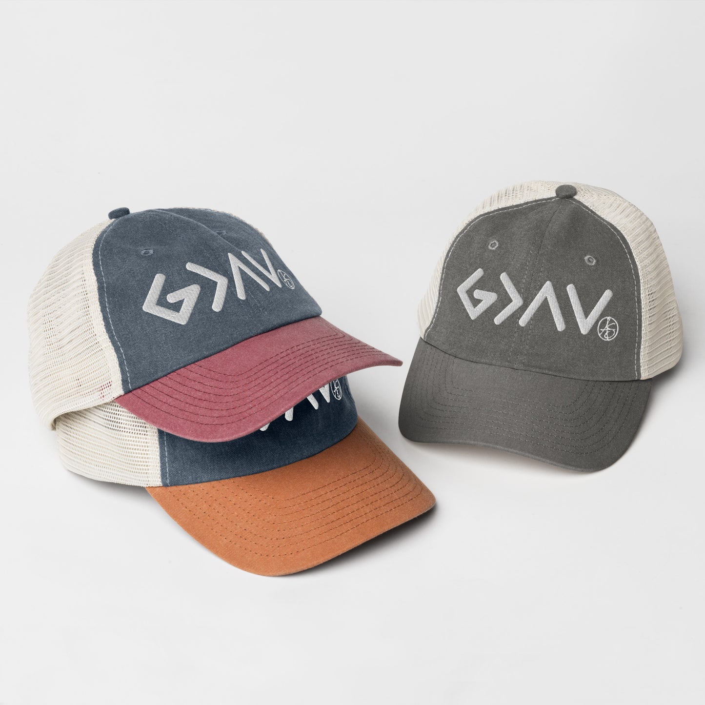 God is Greater Than the Highs and Lows Pigment-dyed cap