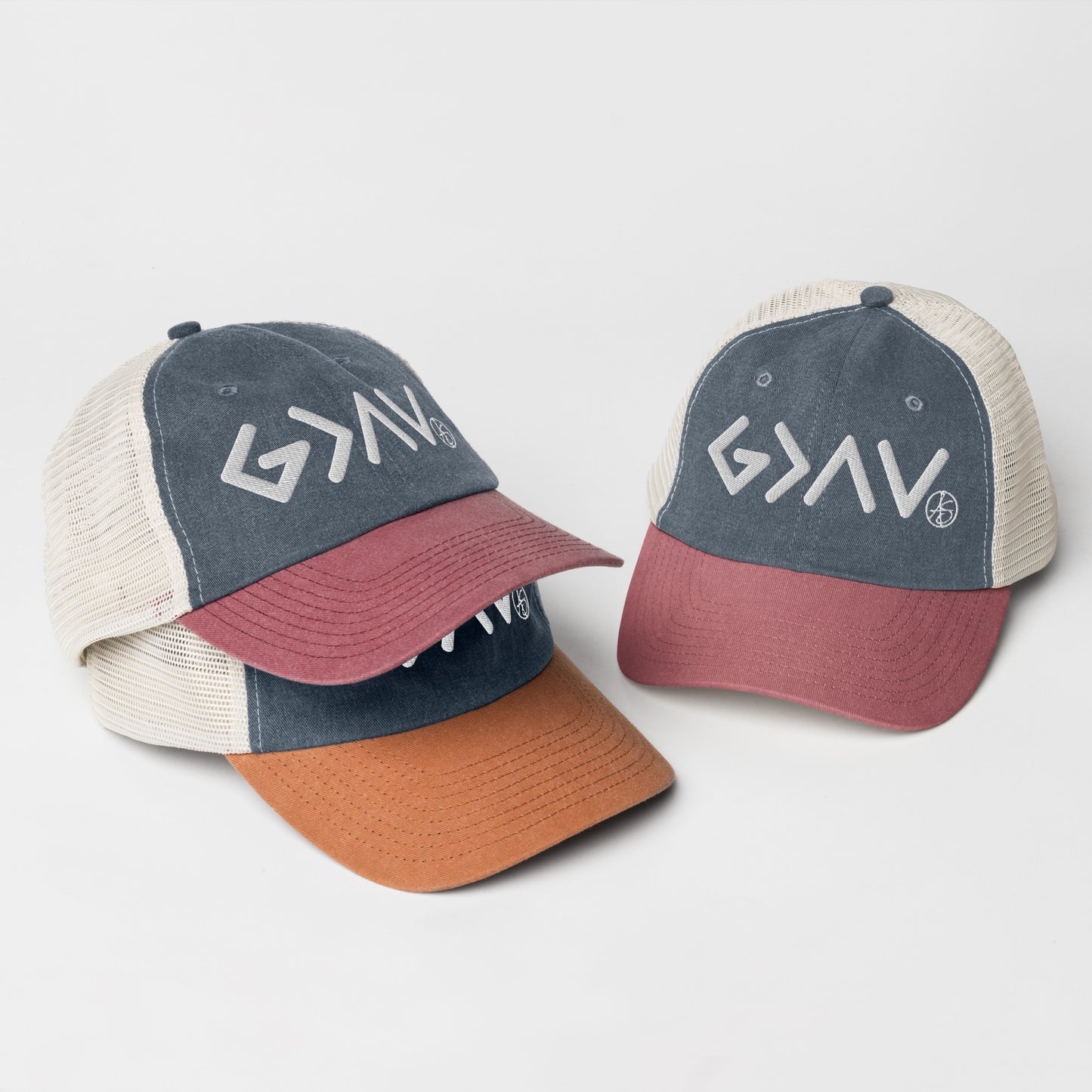 God is Greater Than the Highs and Lows Pigment-dyed cap