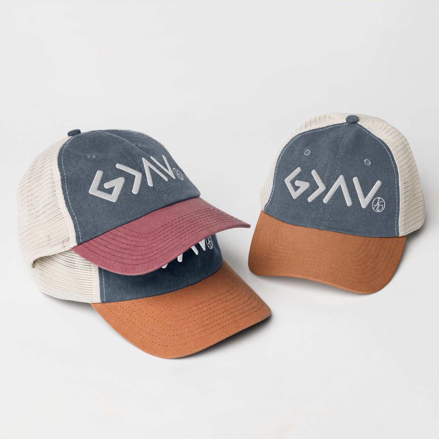 God is Greater Than the Highs and Lows Pigment-dyed cap