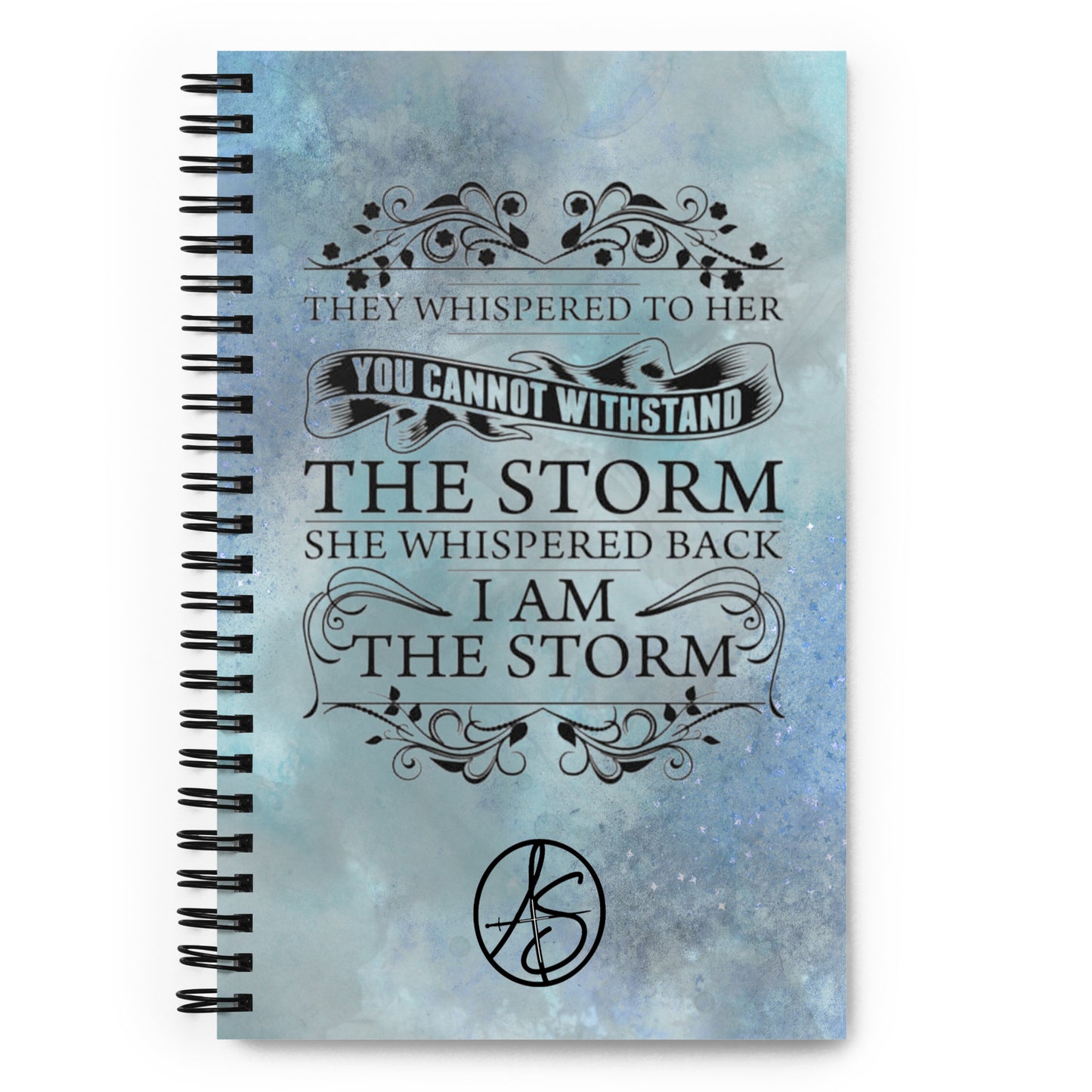 I Am The Storm Spiral notebook