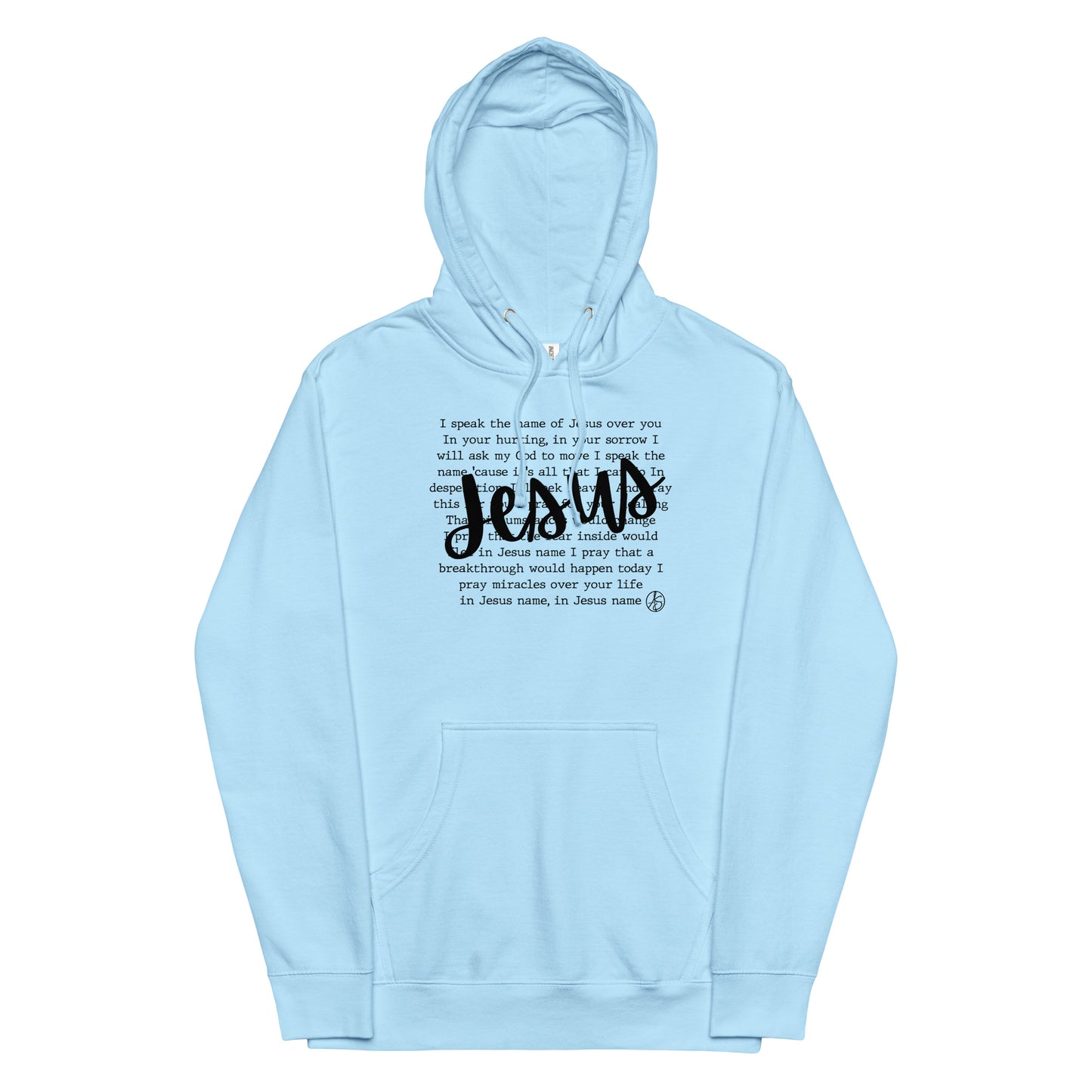 In Jesus Name Unisex Midweight Hoodie