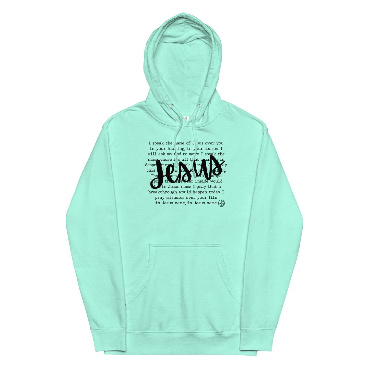 In Jesus Name Unisex Midweight Hoodie