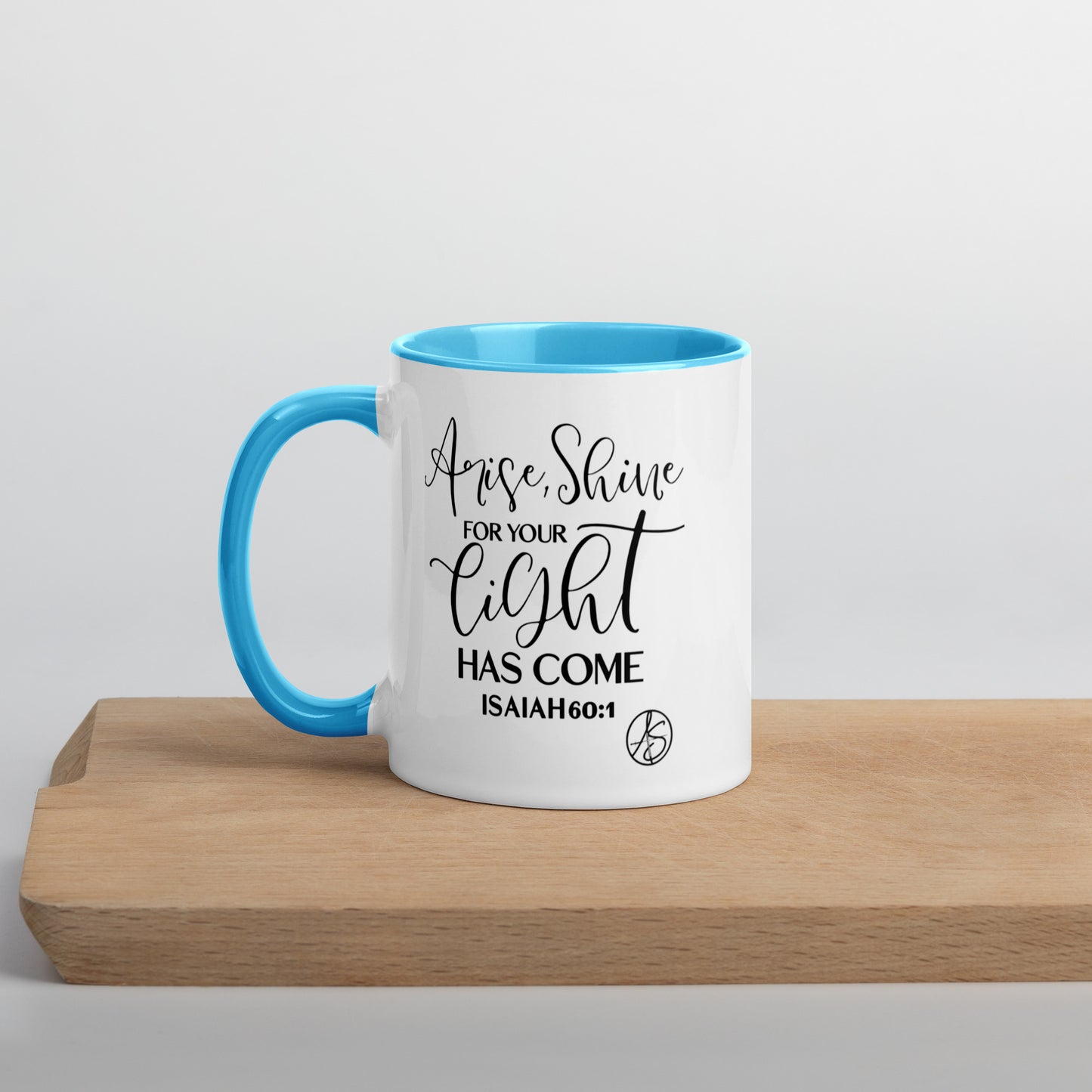 Isaiah 60:1 Mug with Color Inside