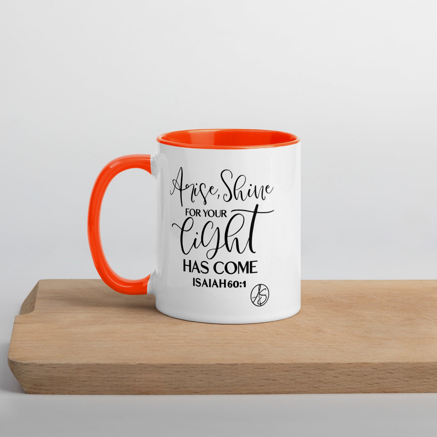 Isaiah 60:1 Mug with Color Inside