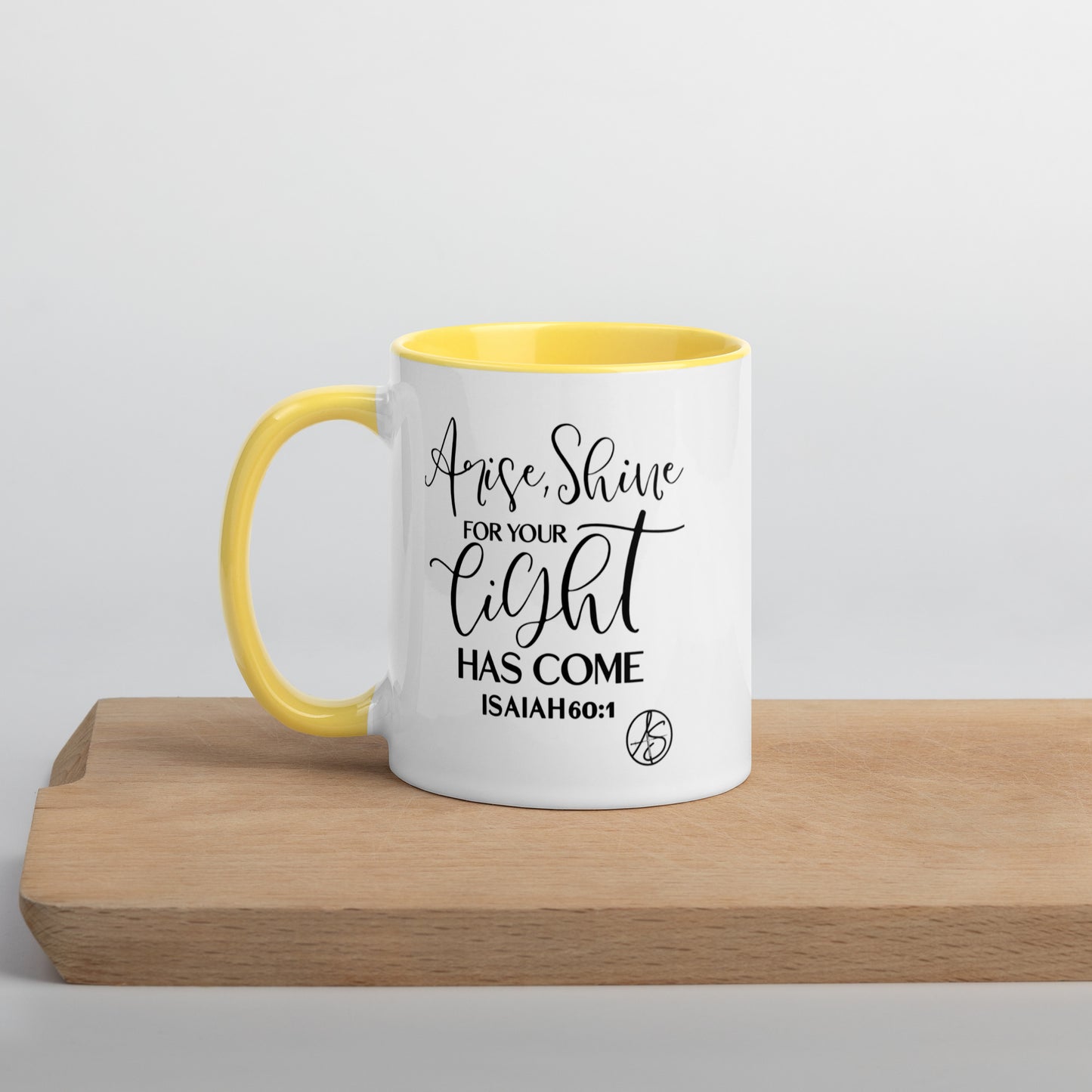 Isaiah 60:1 Mug with Color Inside